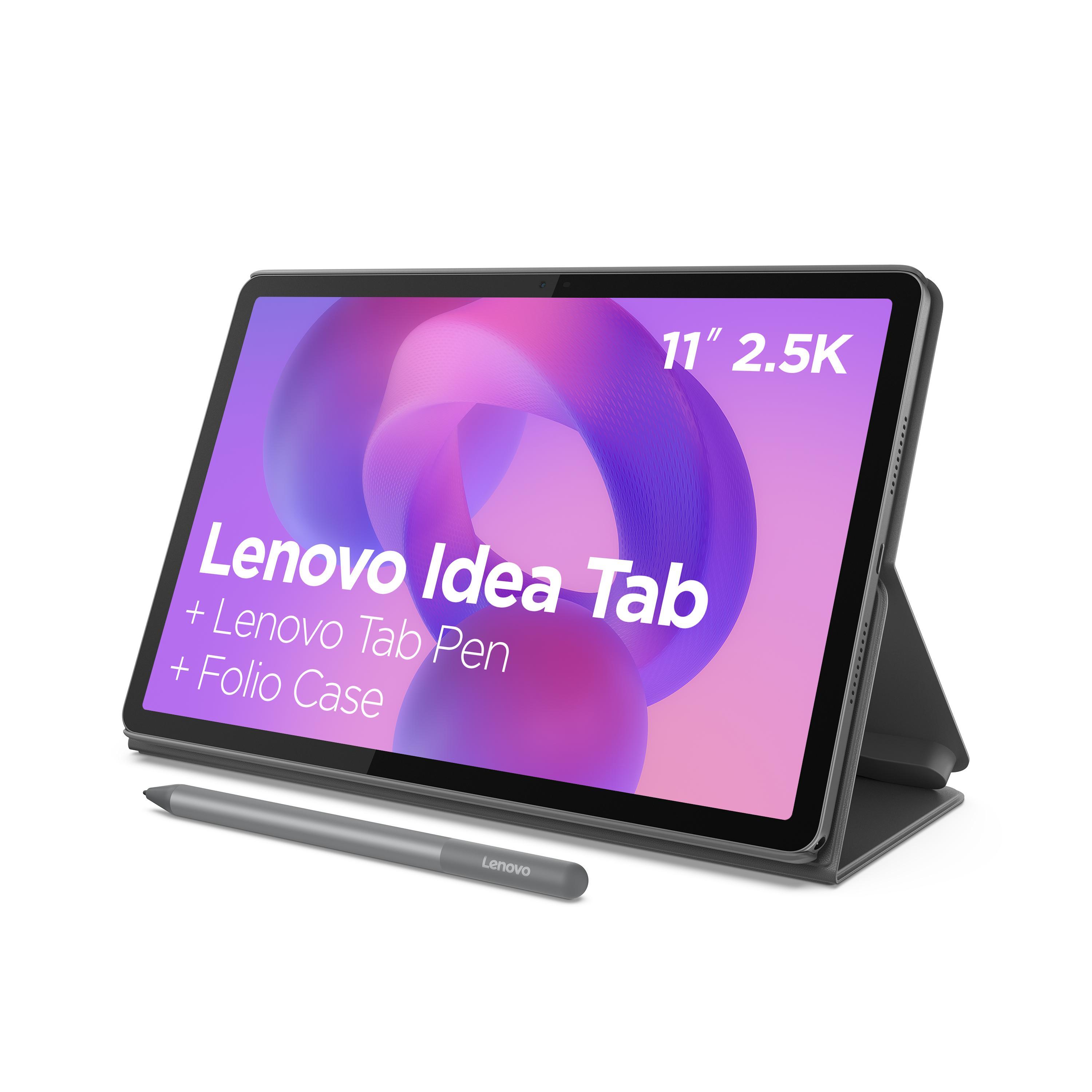 Lenovo Idea Tab (TB336FU), Tab Pen + Folio Case, 11 Zoll, WQXGA, IPS, 90 Hz, 8 GB, 128 GB UFS