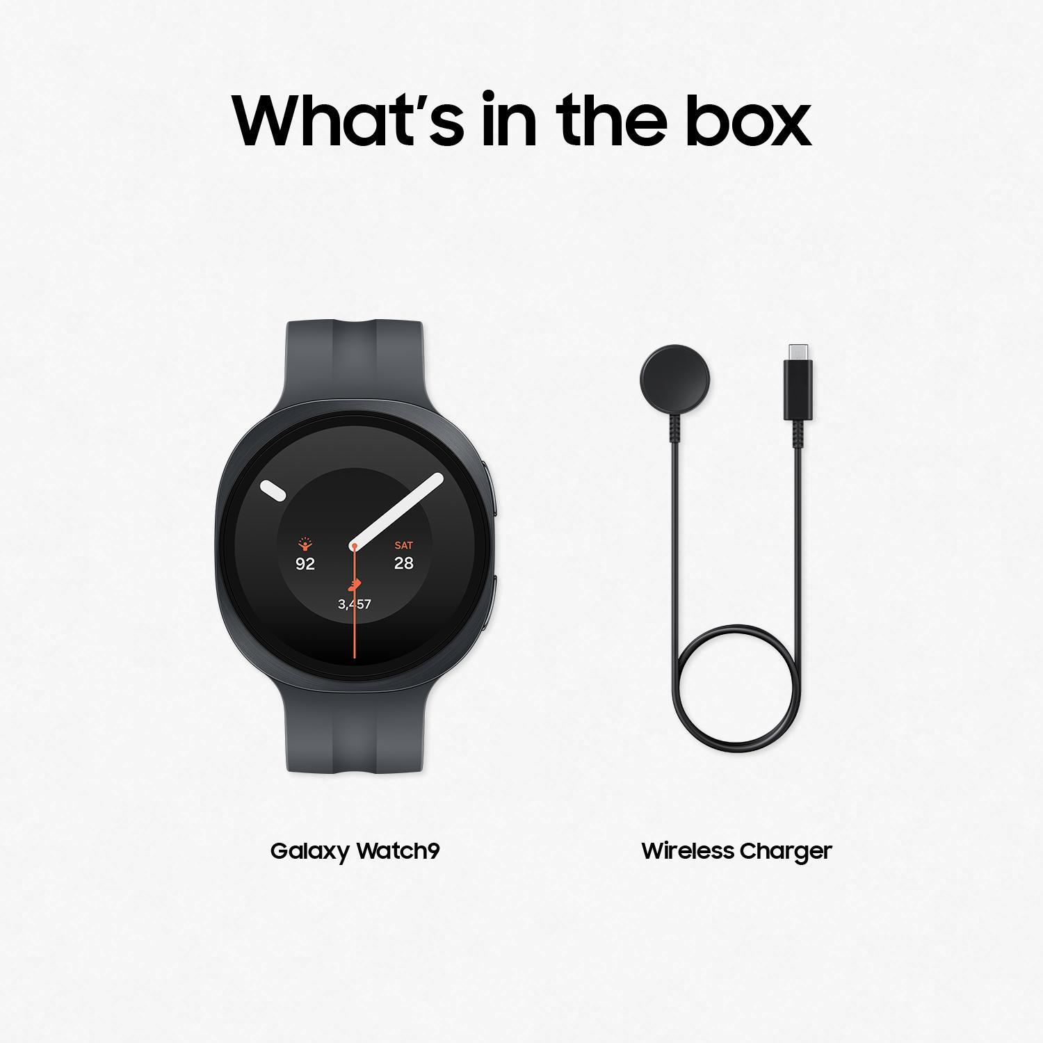 Samsung Galaxy Watch9 44mm Bluetooth Graphite (Herzfrequenzmessung, Schrittzähler)