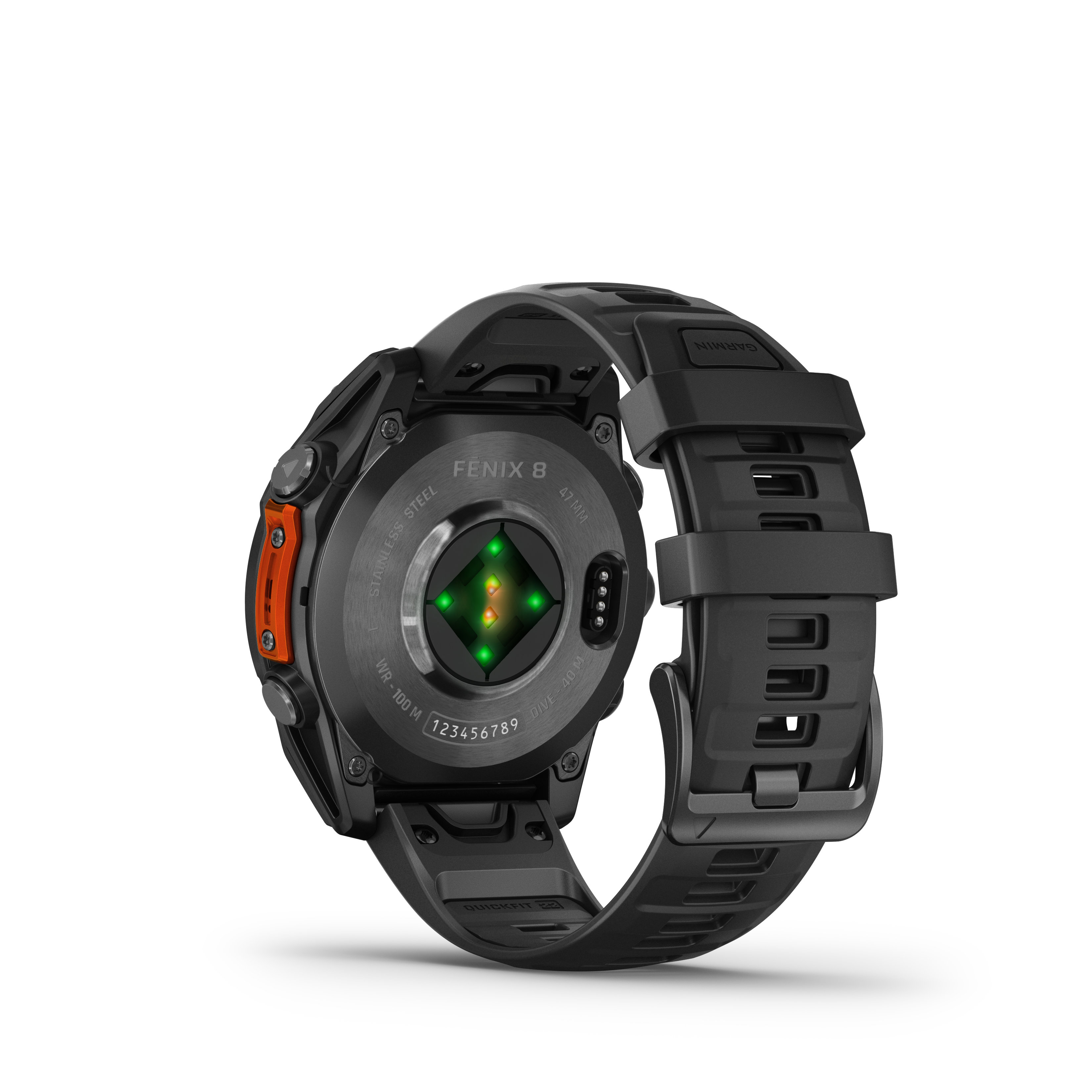 Garmin fenix 8 - 47 mm AMOLED Schwarz/Schiefergrau mit QuickFit-Silikon-Armband 22 mm Smartwatch-geprüfte Kundenretoure !