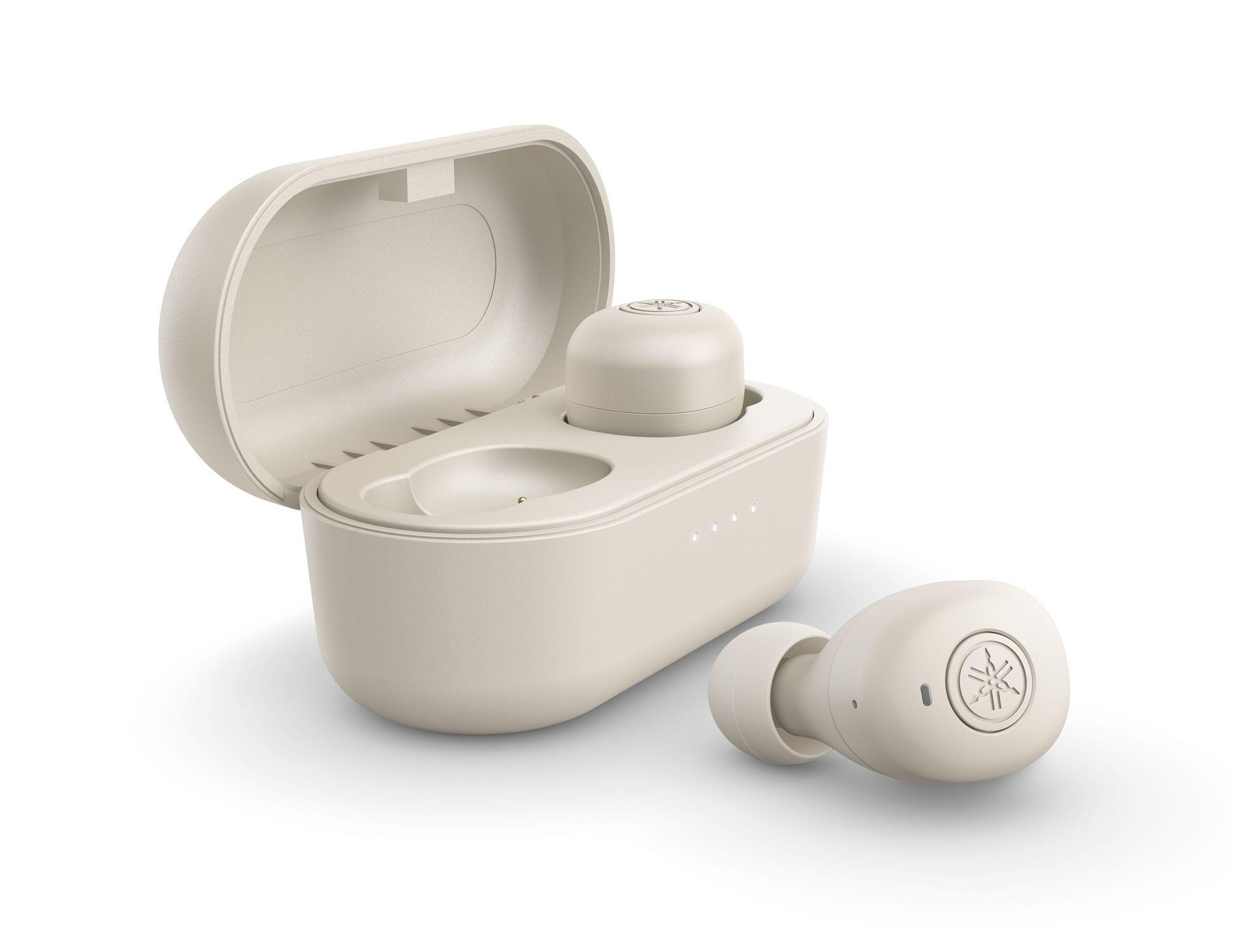 Yamaha TW-E3B grau In-Ear Kopfhörer (Headset-Funktion, Bluetooth, kabellos, USB, Listening Care)