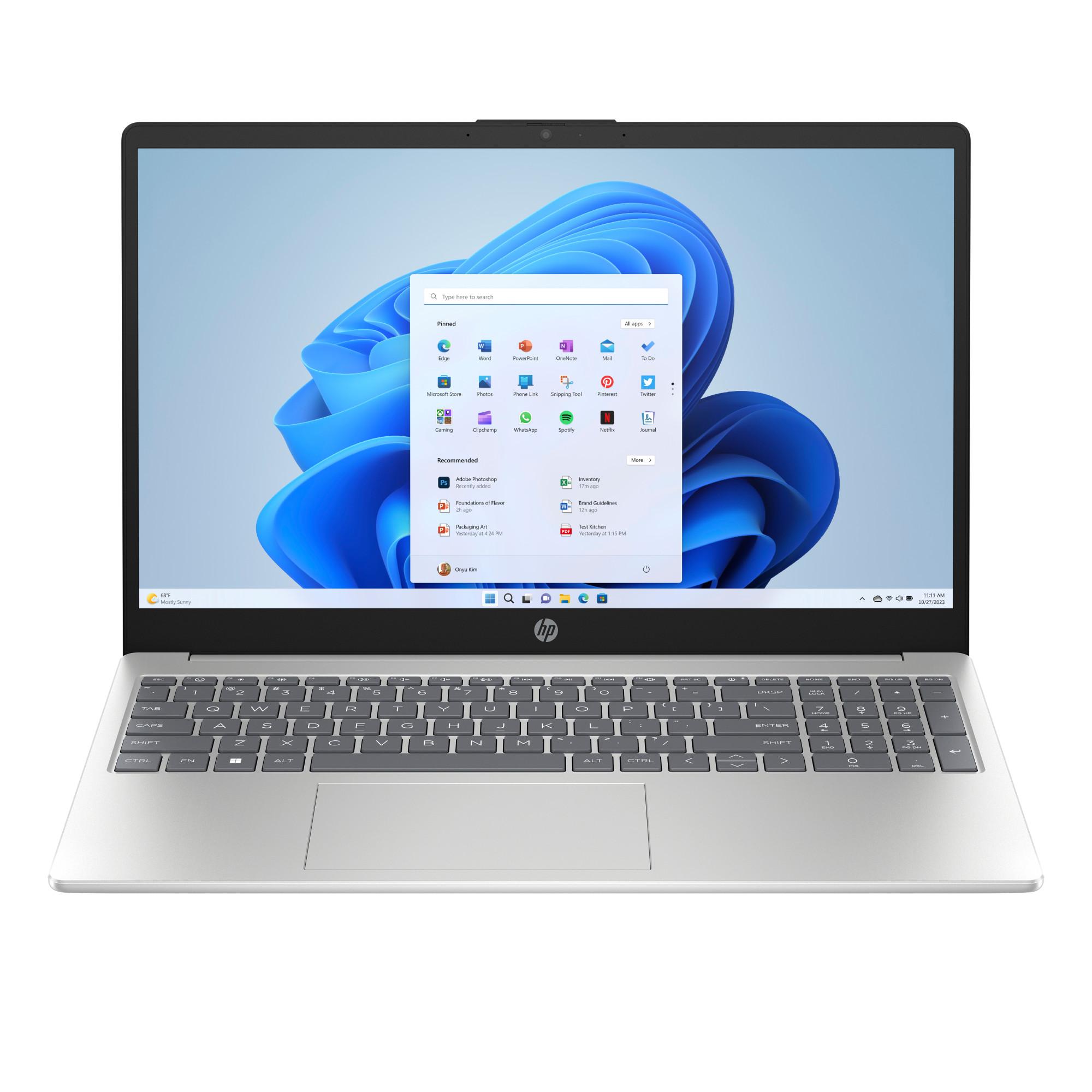 HP Notebook 15-fd1555ng, Natursilber, 15,6 Zoll, Full-HD, Intel Core Ultra 5 125H, 24GB DDR5, 1TB SSD, Intel Arc