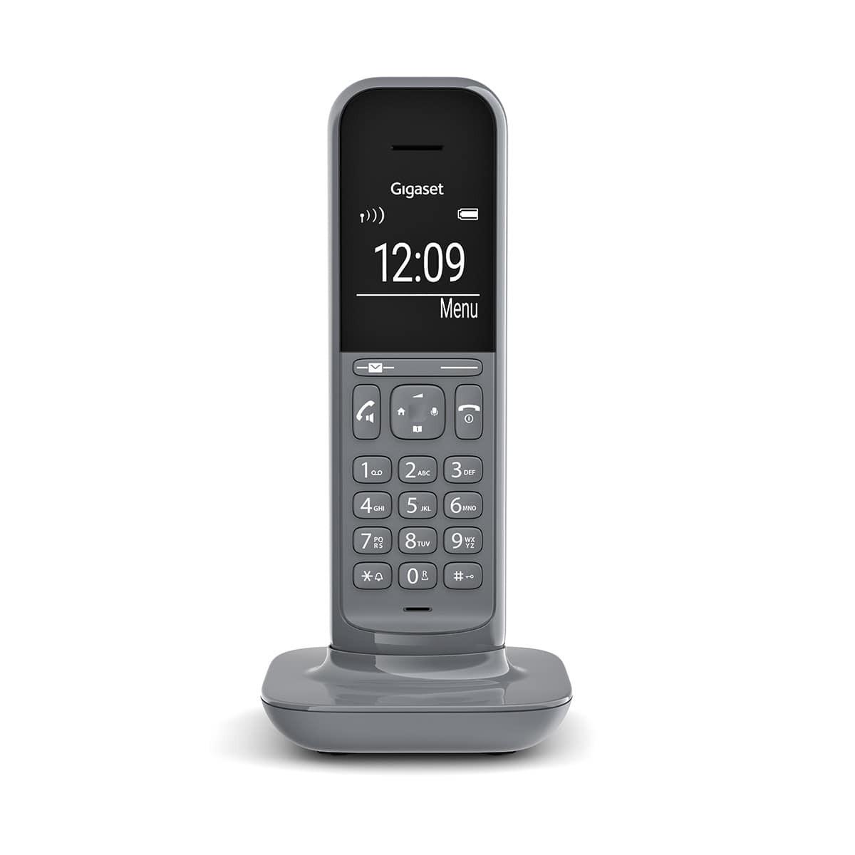 Gigaset CL390A grau Schnurloses Telefon (mit Anrufbeantworter, Basisstation, 1 Mobilteil, DECT)