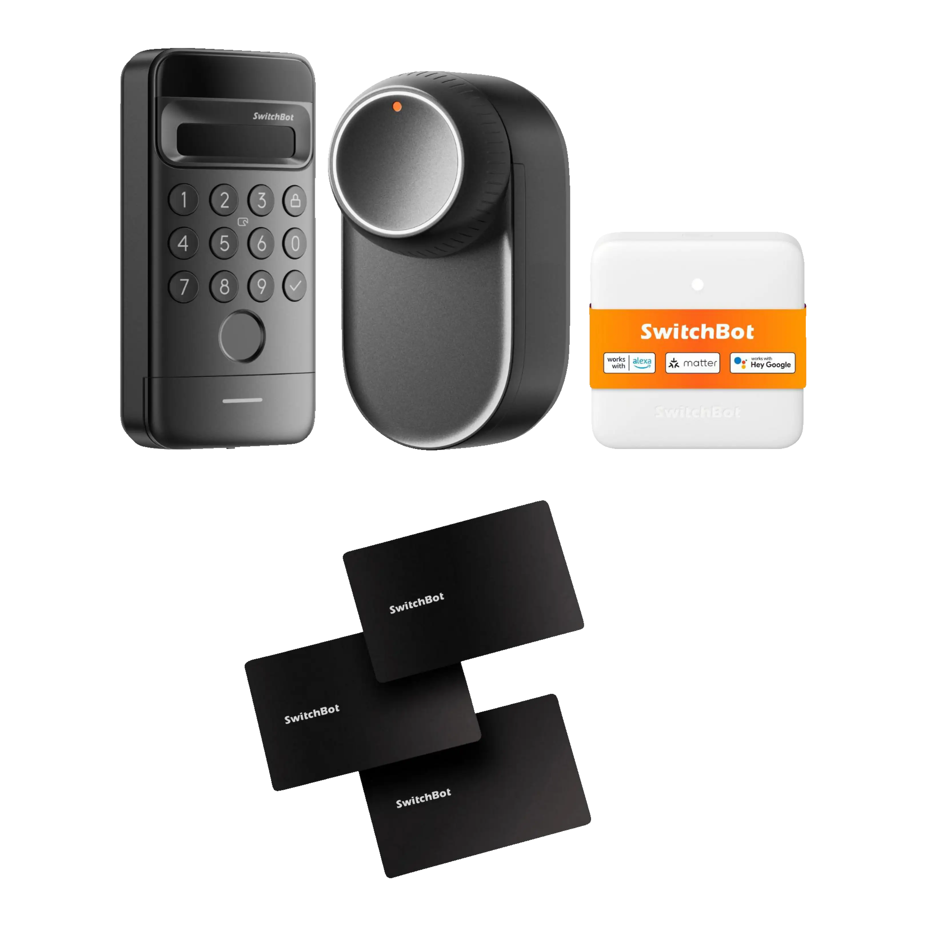 SwitchBot Lock Ultra Vision Combo schwarz inkl. 3er NFC Karte Türschloss