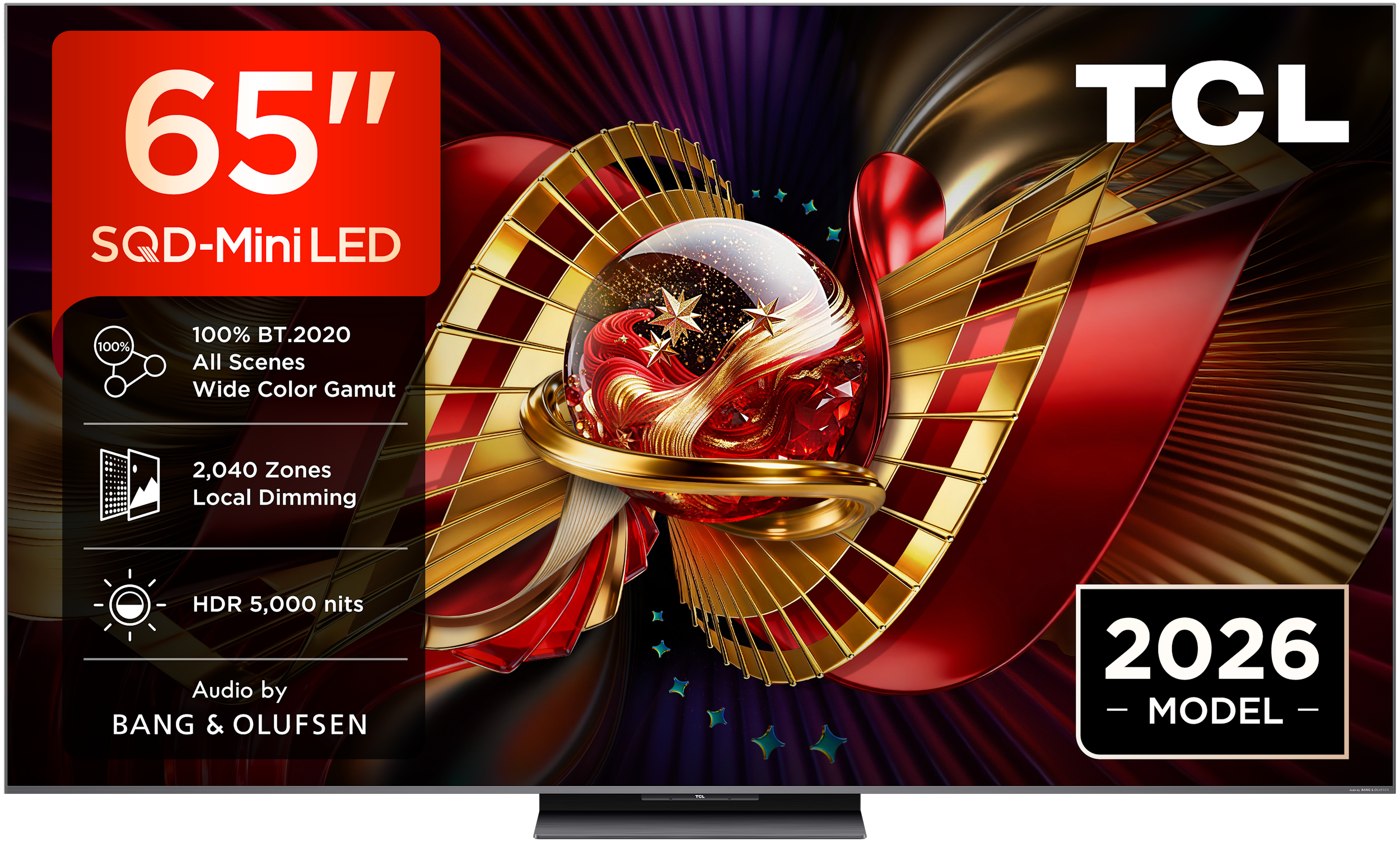 TCL 65C89L SQD-Mini LED TV (65 Zoll (164 cm), 4K UHD, HDR, Smart TV, Sprachsteuerung Dolby Atmos, 120 Hz, Google TV