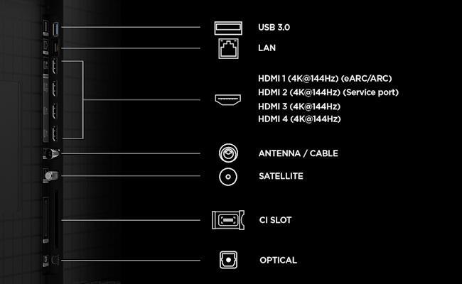 TCL 65C89L SQD-Mini LED TV (65 Zoll (164 cm), 4K UHD, HDR, Smart TV, Sprachsteuerung Dolby Atmos, 120 Hz, Google TV