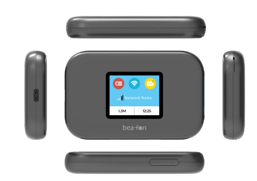 Beafon MR3, 4G, Schwarz Mobiler Router