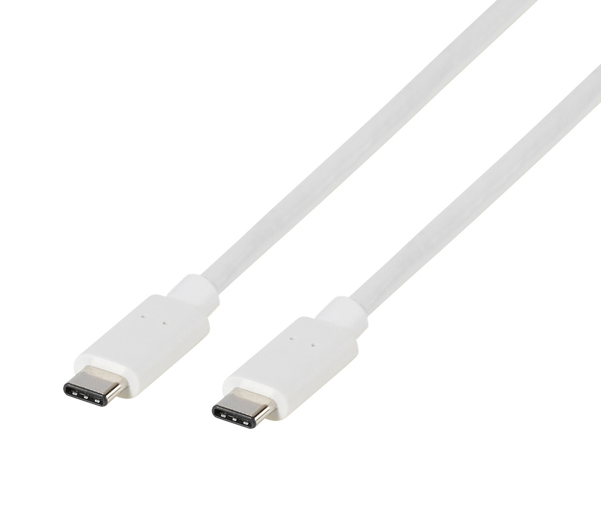 VIVANCO USB-C auf USB-C Kabel 1,20m, weiß