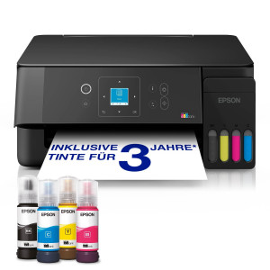 Epson EcoTank ET-2921 Schwarz Multifunktionsdrucker Tintenstrahldrucker 3-in-1 Drucker