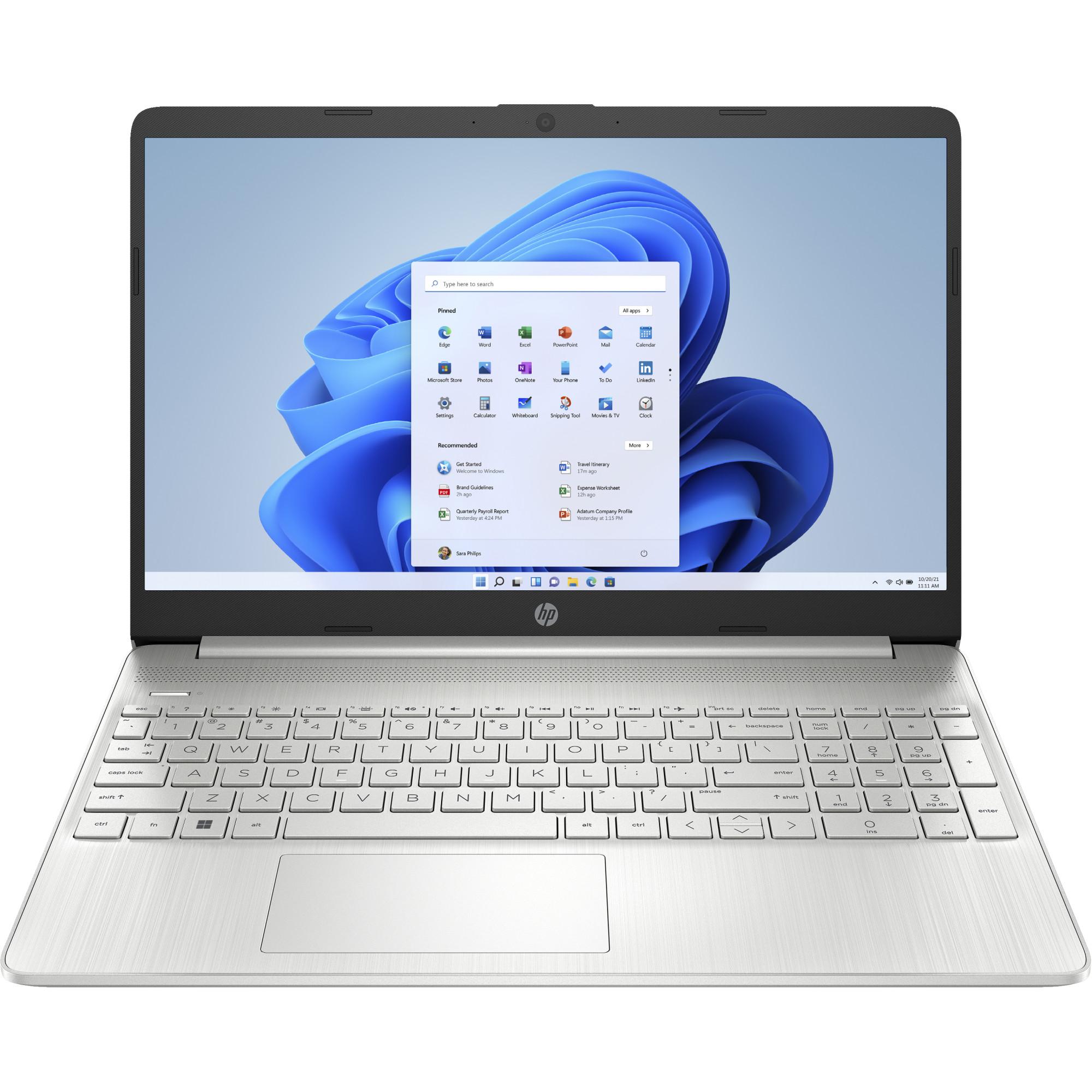 HP Notebook 15s-fq5657ng, Silber, 15,6 Zoll, Full-HD, Intel Core i5-1235U, 8 GB, 512 M.2 SSD, Intel Iris Xe