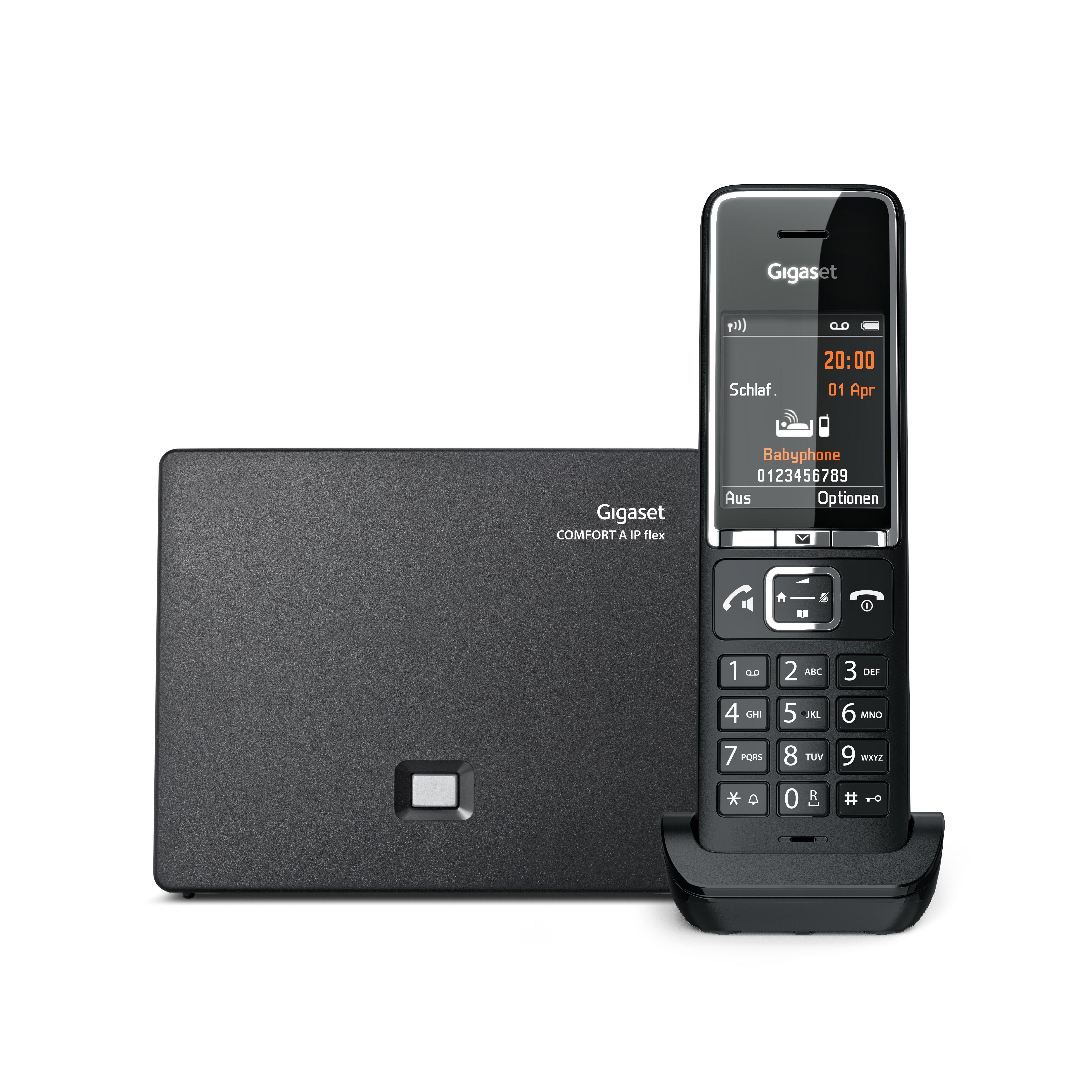 GIGASET COMFORT 550A IP flex schwarz Schnurloses-Telefon