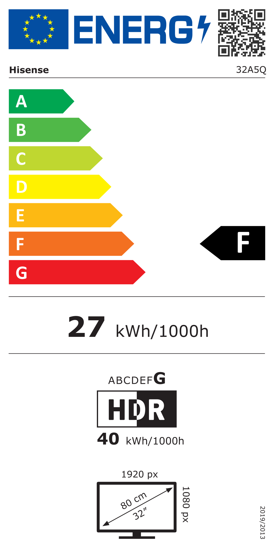 HISENSE 32A5Q QLED TV (32 Zoll (80 cm), Full HD, HDR, Smart TV, Sprachsteuerung