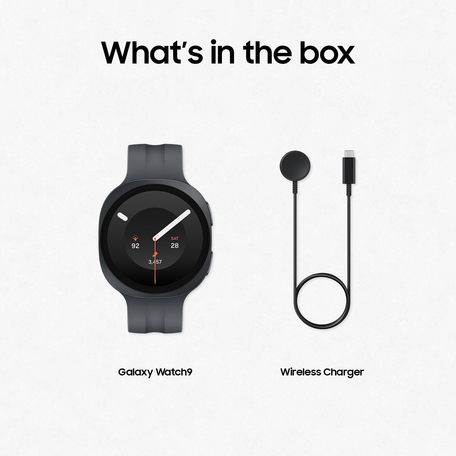 Samsung Galaxy Watch9 40mm Bluetooth Graphite (Herzfrequenzmessung, Schrittzähler)